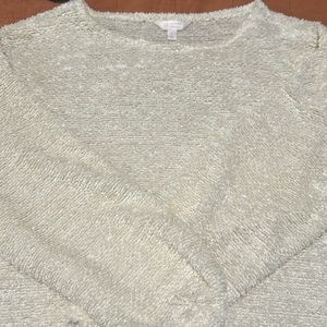 Large Lauren Conrad white Fluffy sweater